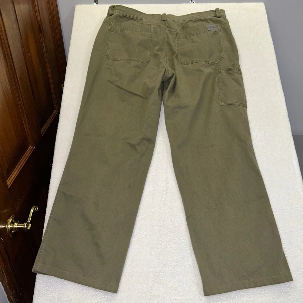 The North Face Carpenter Pants Mens 38 Green Cotton Canvas Utility Work Trousers